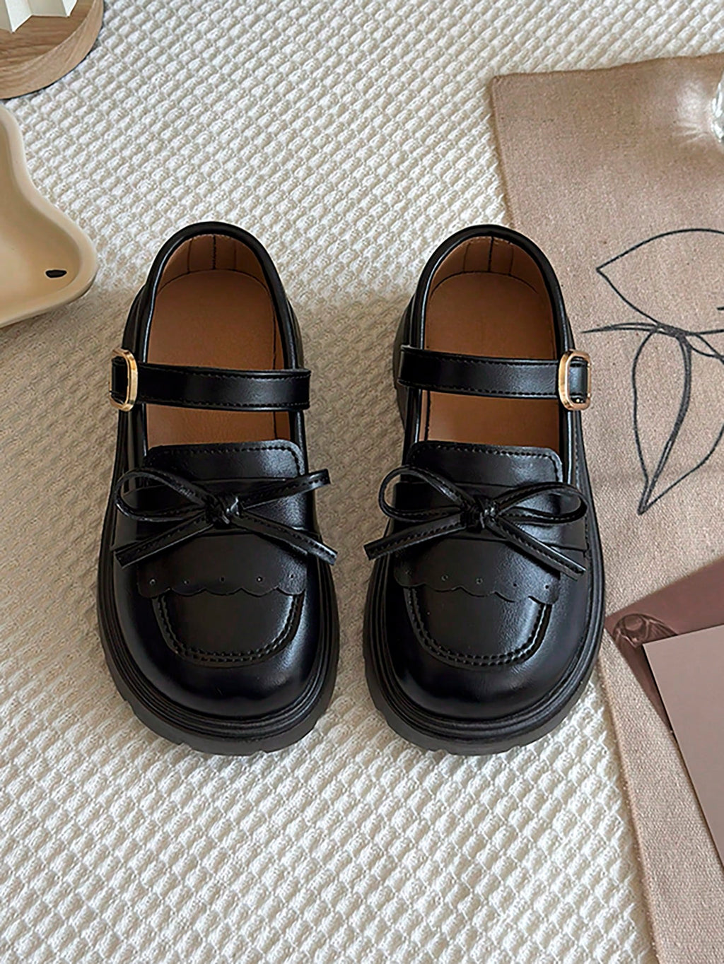 Girls' Bow Mary Jane Loafers