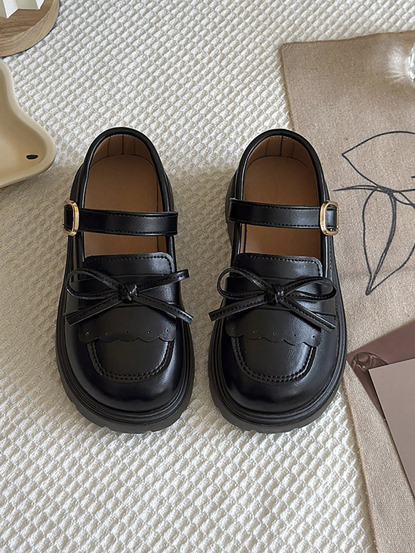 Girls' Bow Mary Jane Loafers