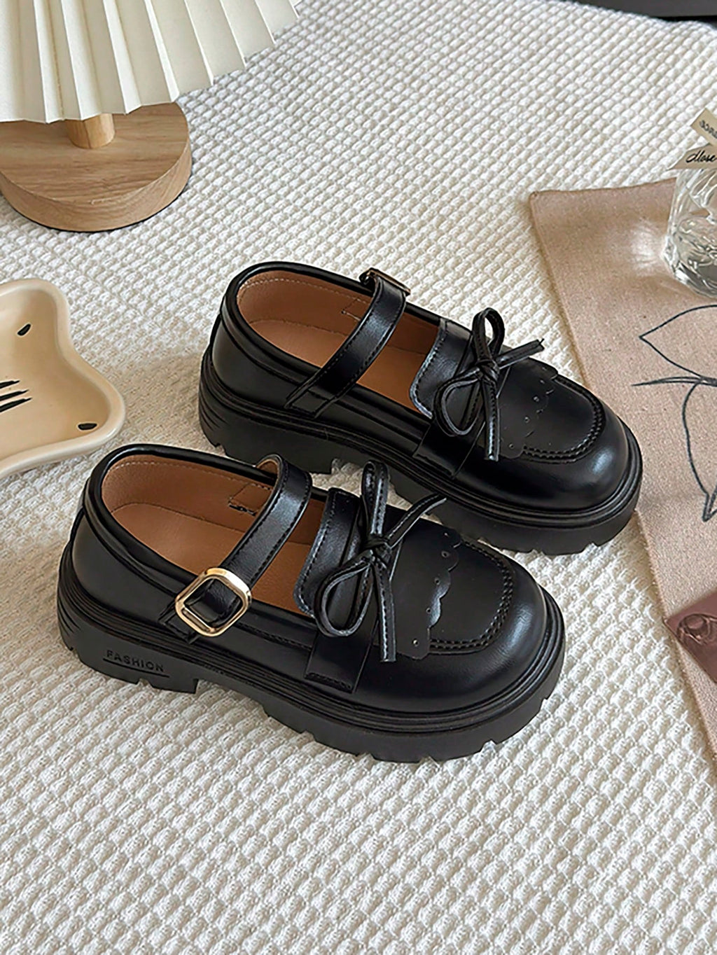 Girls' Bow Mary Jane Loafers