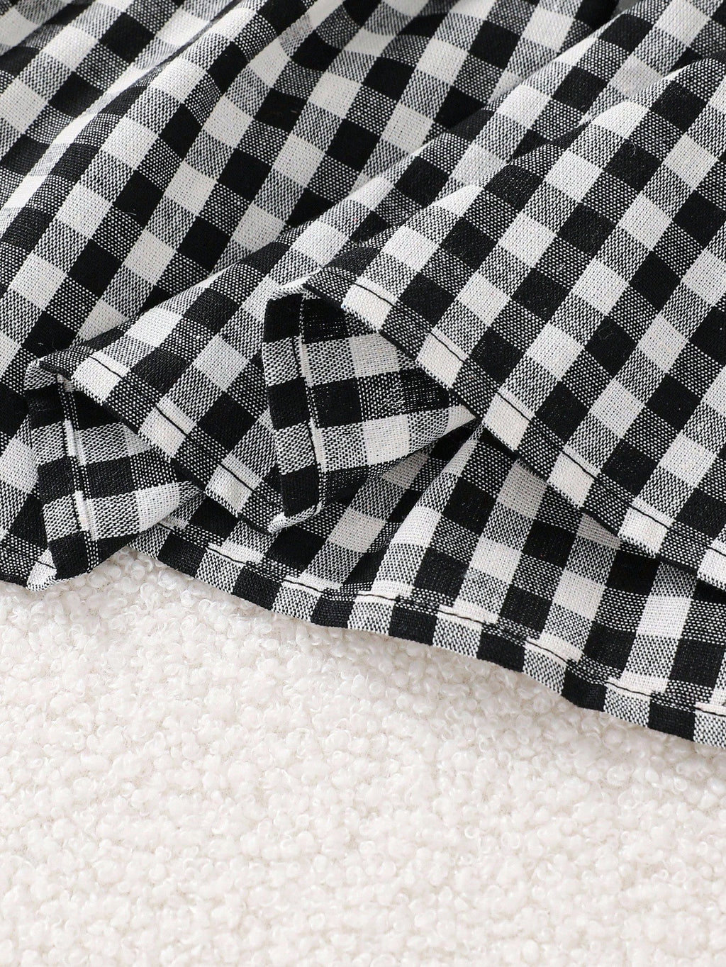 Young Girl Plaid Knit Long Sleeve Dress 2 Piece Set