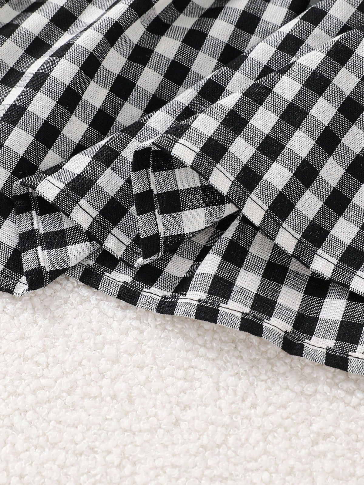 Young Girl Plaid Knit Long Sleeve Dress 2 Piece Set