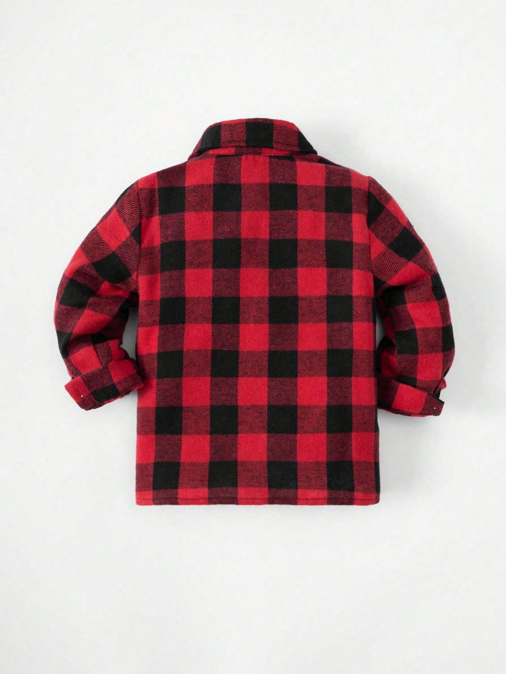 Boys' Red & Black Plaid Long-Sleeve Shirt