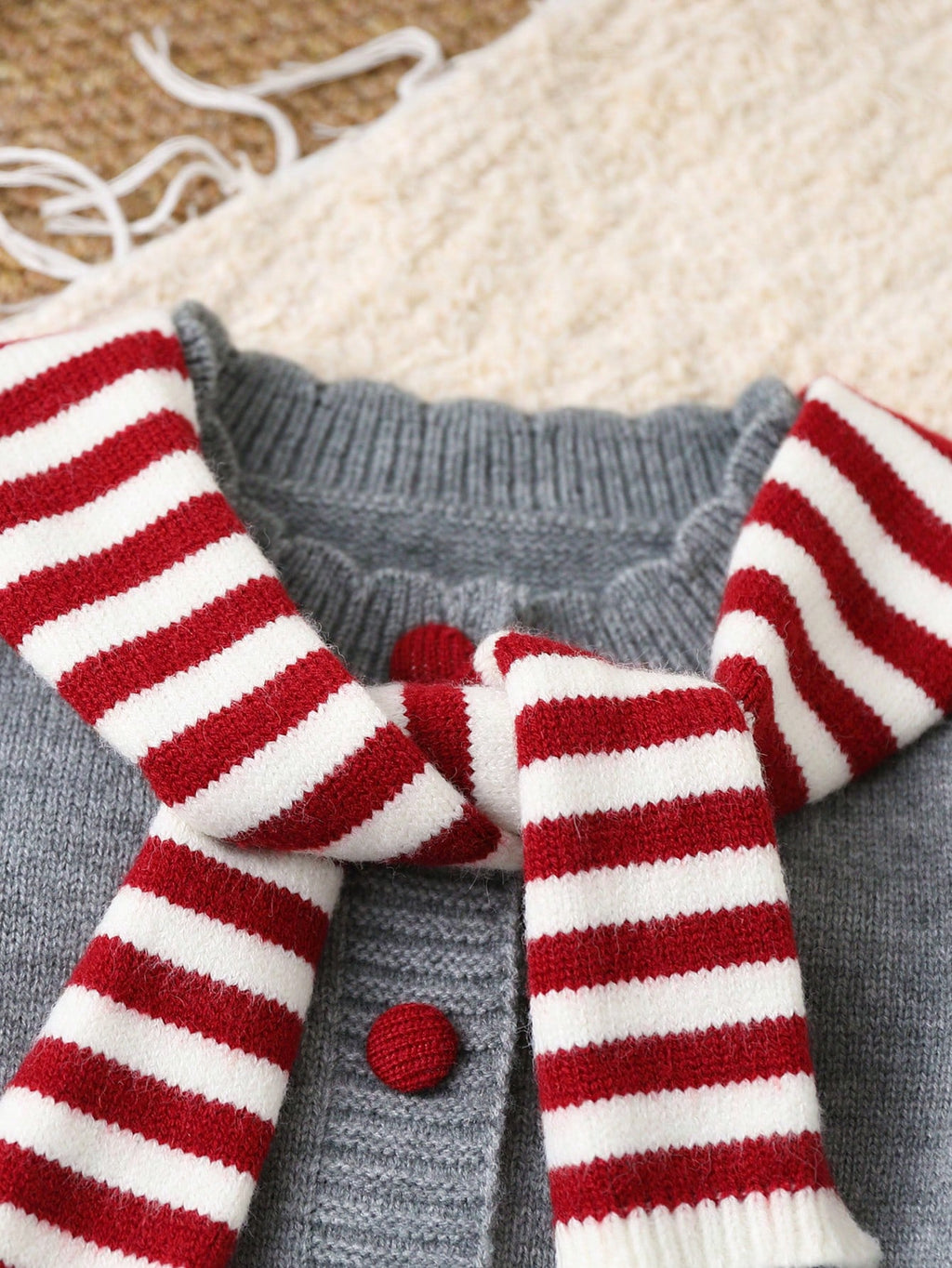 Toddler Girl Rainbow Pom Pom Cardigan Flared Pants 3 Piece Set