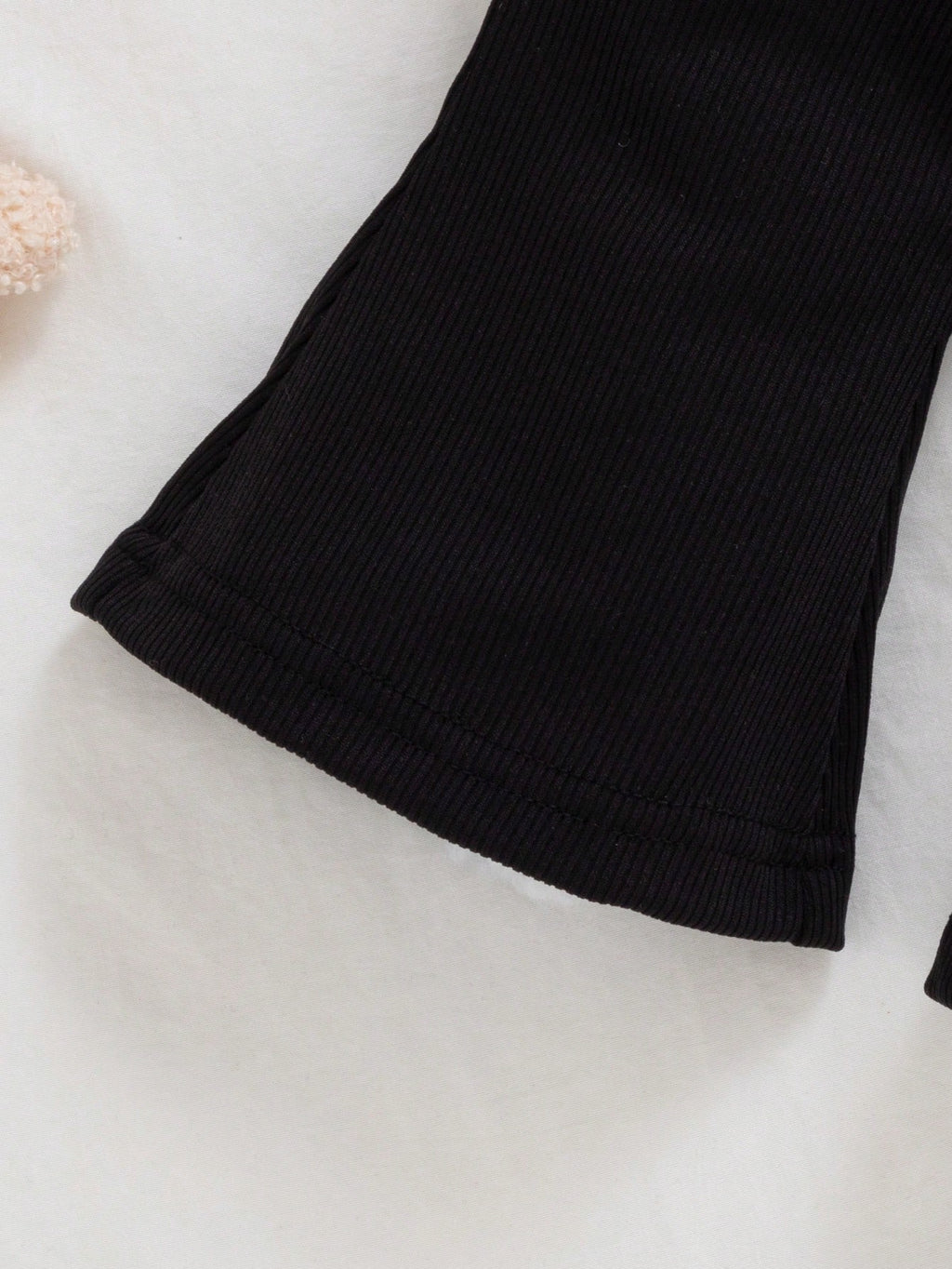 Infant Girl Sweatshirt Bow Bell Bottom Pants Set