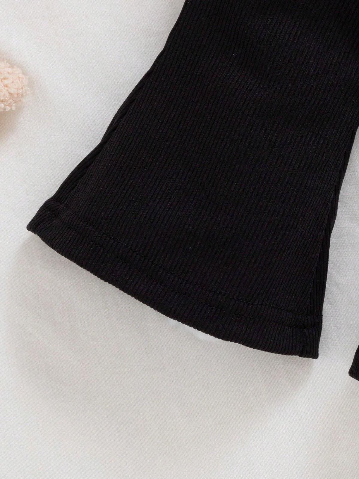 Infant Girl Sweatshirt Bow Bell Bottom Pants Set