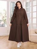 Al Najma Women's Adjustable-Waist Long-Sleeve Dress