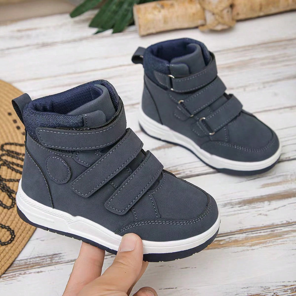 Bambinoo x Playful Pals Kids' Tri-Buckle Colorblock High-Top Boots