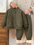 Bambinoo x Vintaside Playful Pals Collar Shirt & Casual Pants Set