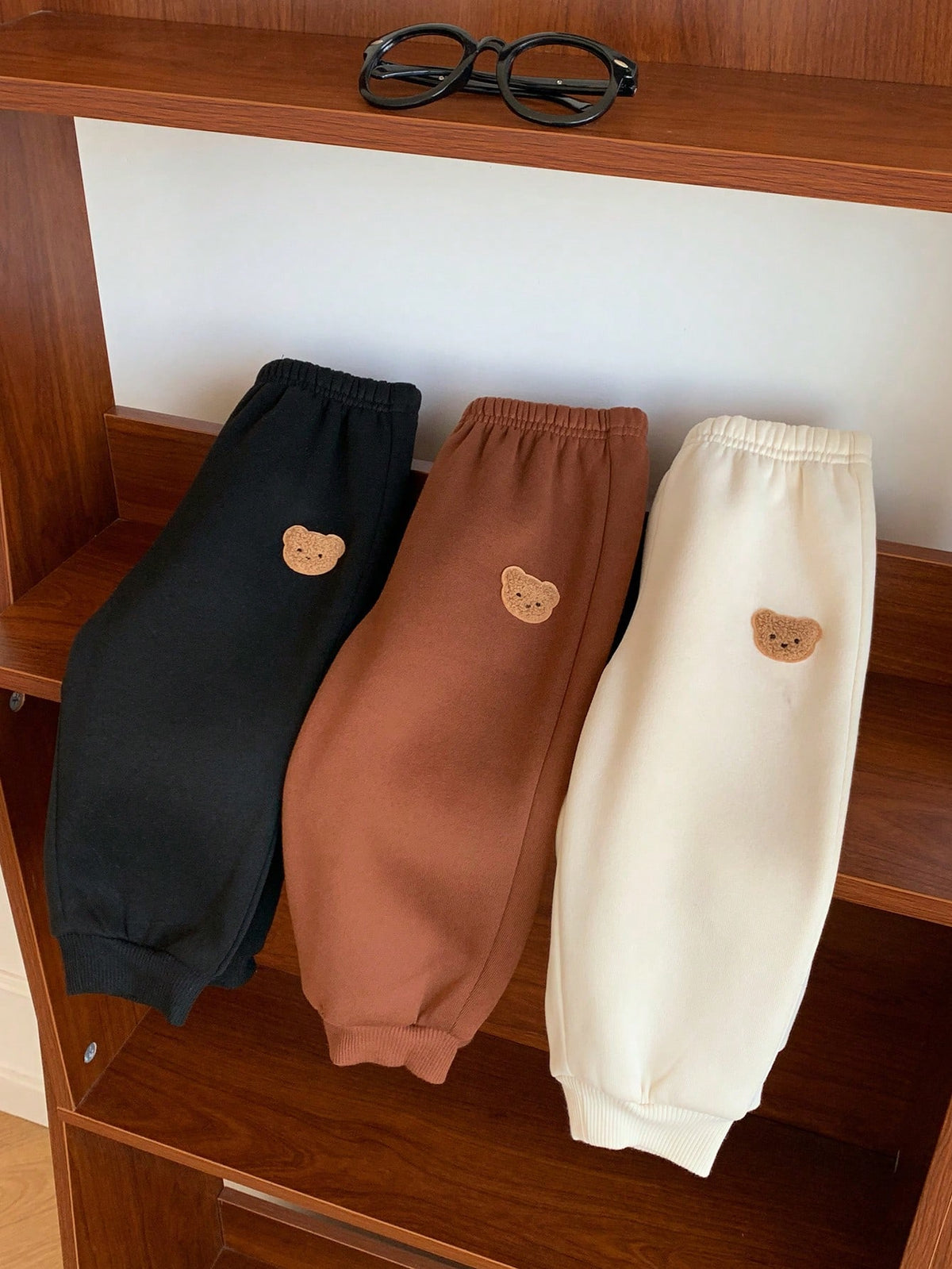 Bambinoo x Playful Pals Boys' Fleece Lined Thick Sweatpants 3 Piece