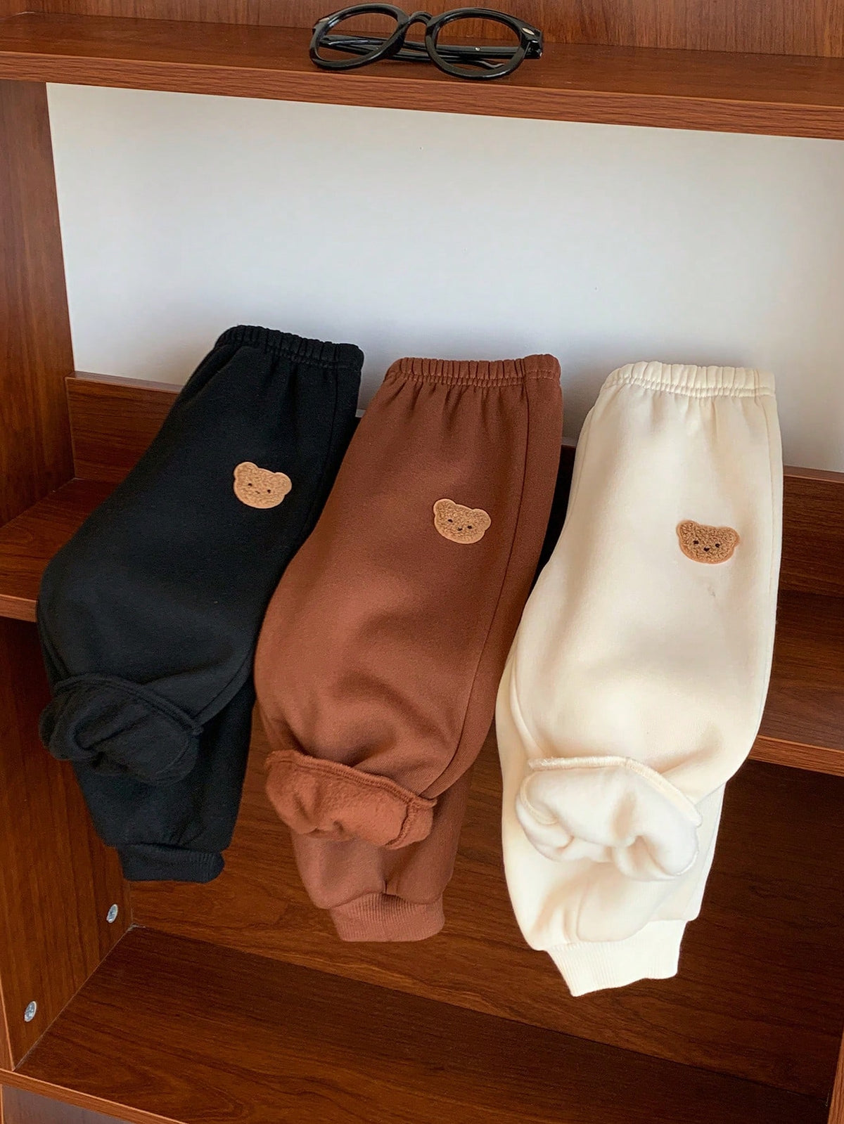 Bambinoo x Playful Pals Boys' Fleece Lined Thick Sweatpants 3 Piece