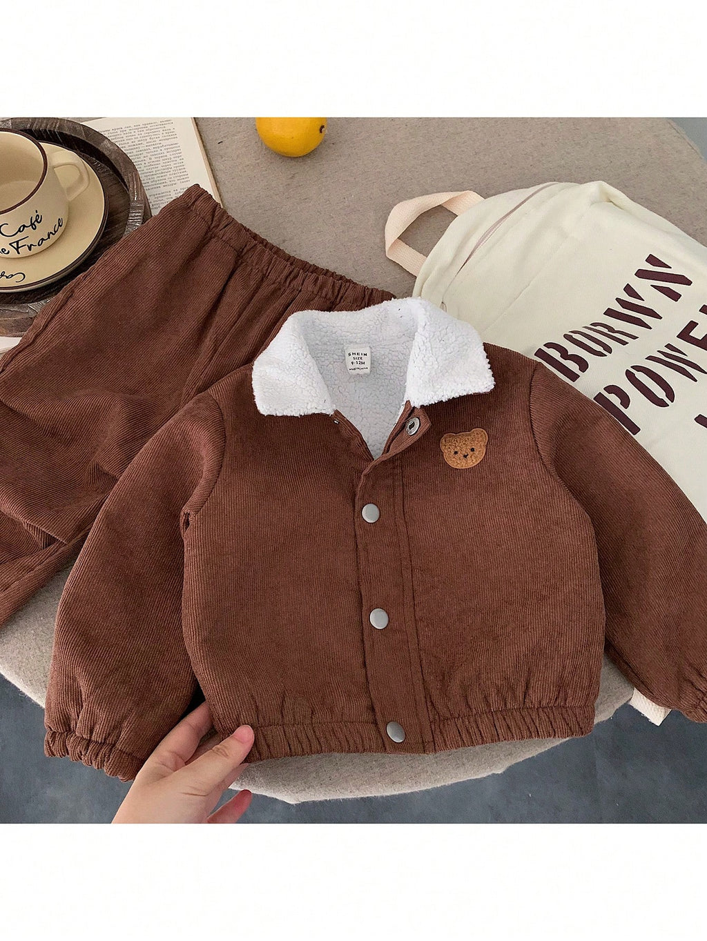 Bambinoo x Playful Pals Boys' Casual Thermal Jacket & Pants Set