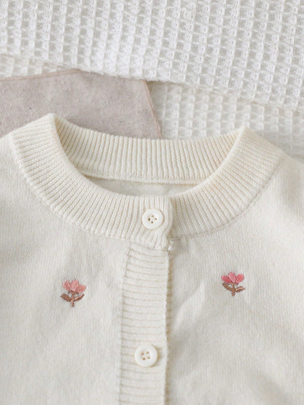 Ensemble Fille Cardigan Blanc Féerique & Pantalon