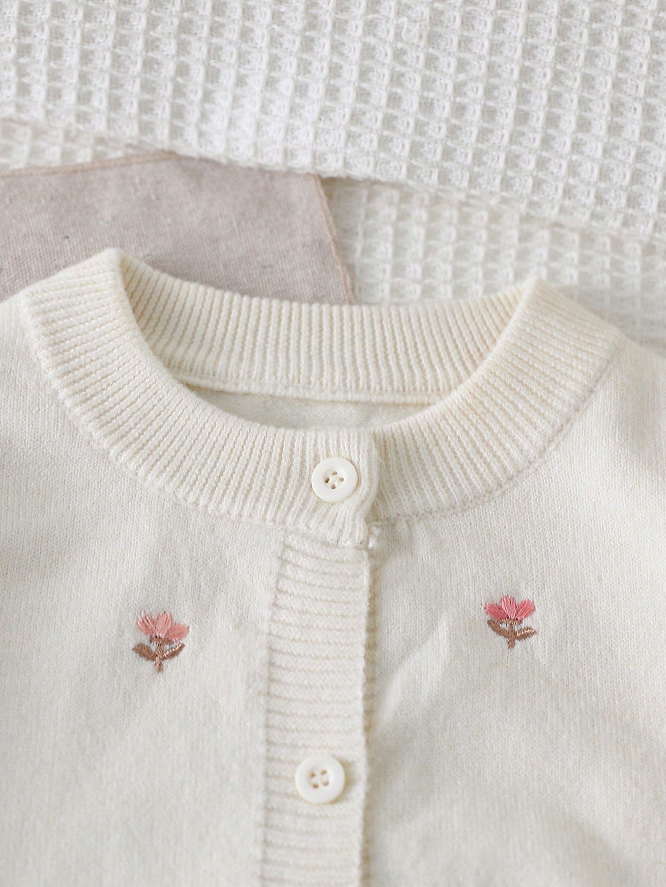 Ensemble Fille Cardigan Blanc Féerique & Pantalon