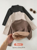 Ensemble de 3 hauts en maille unis et rayés Bambinoo x Cozy Pixies pour garçons
