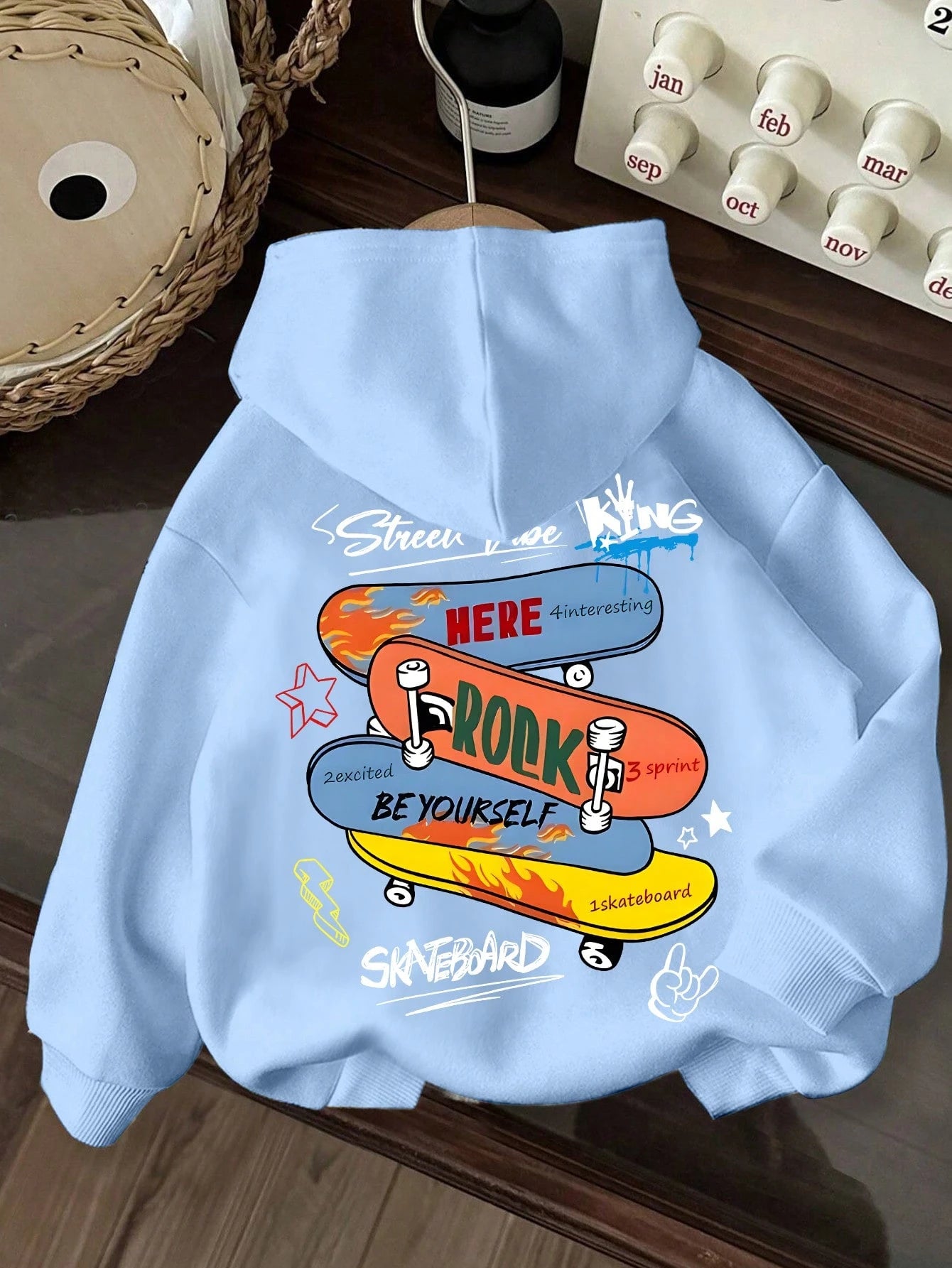 Boys' Skateboard Graphic Hoodie