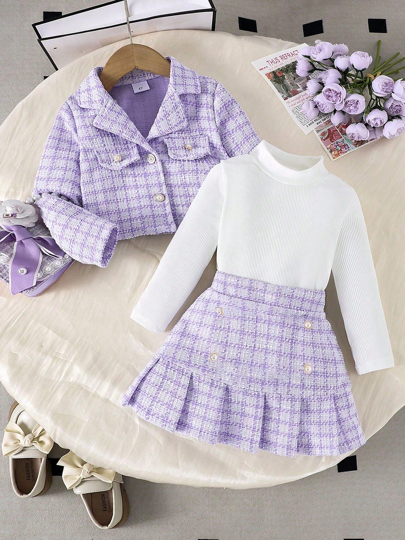 Girls' 3-Piece School Uniform Set