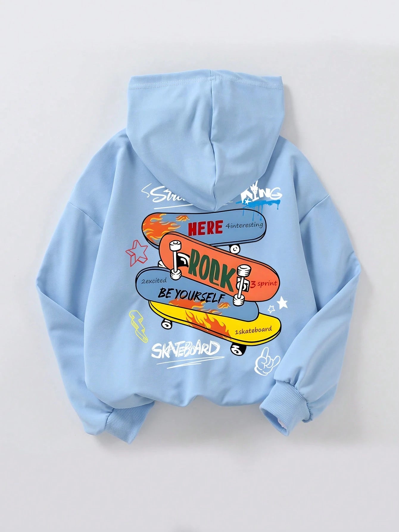 Boys' Skateboard Graphic Hoodie