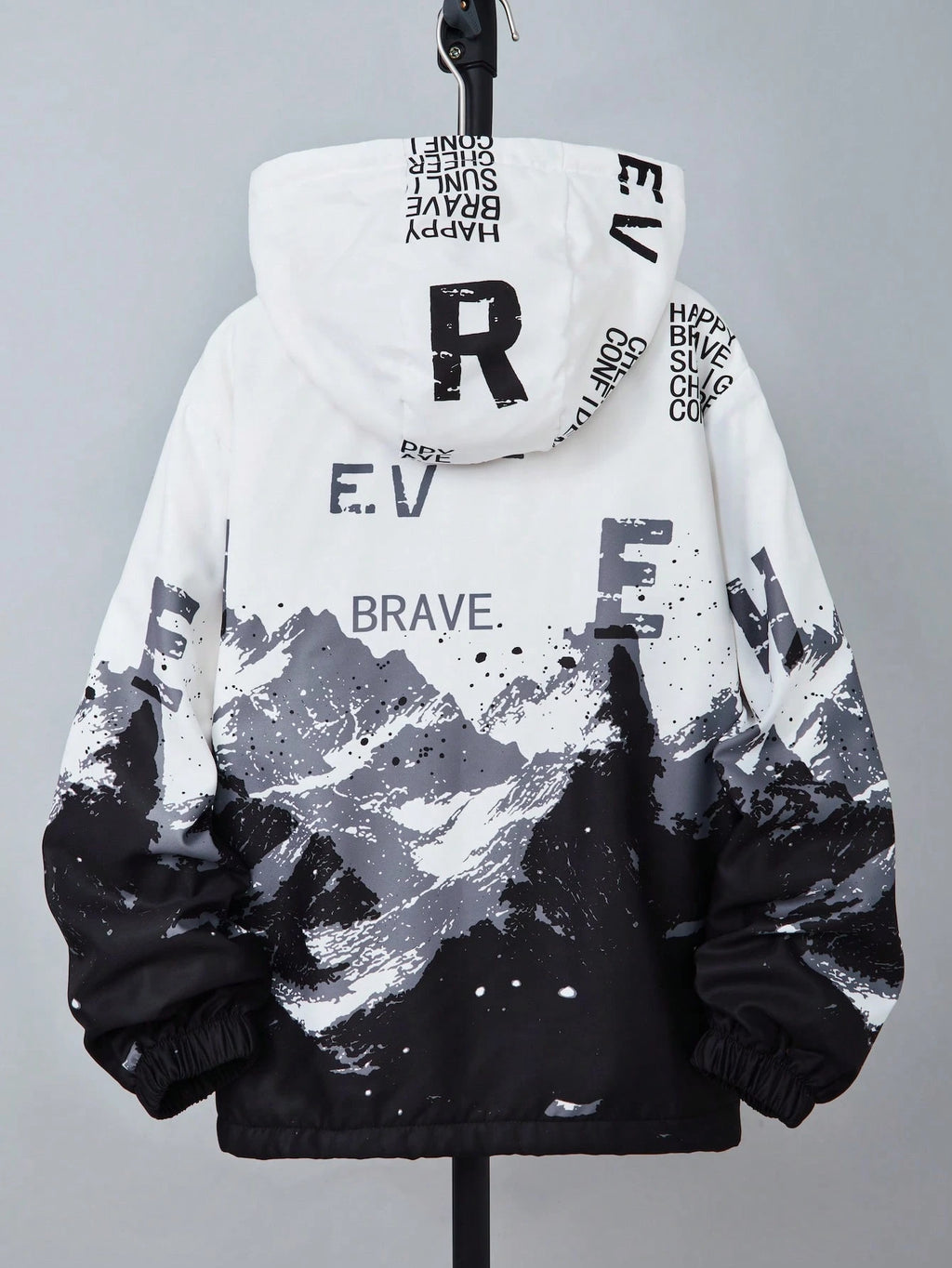 Boys' Ink Painting Kangaroo Pocket Hoodie