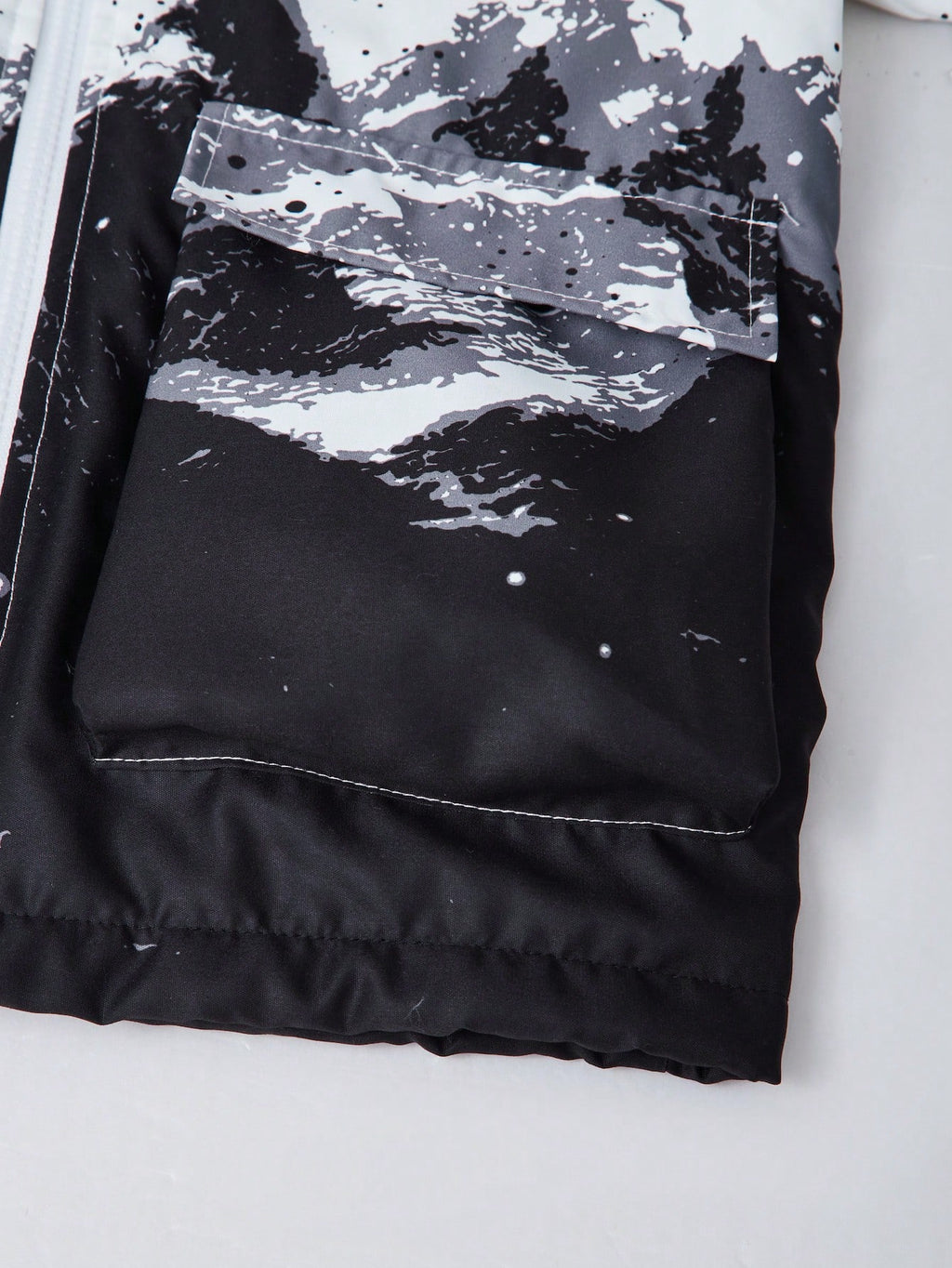 Boys' Ink Painting Kangaroo Pocket Hoodie