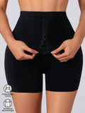 High-Waist Seamless Tummy Control Shaping Leggings Black