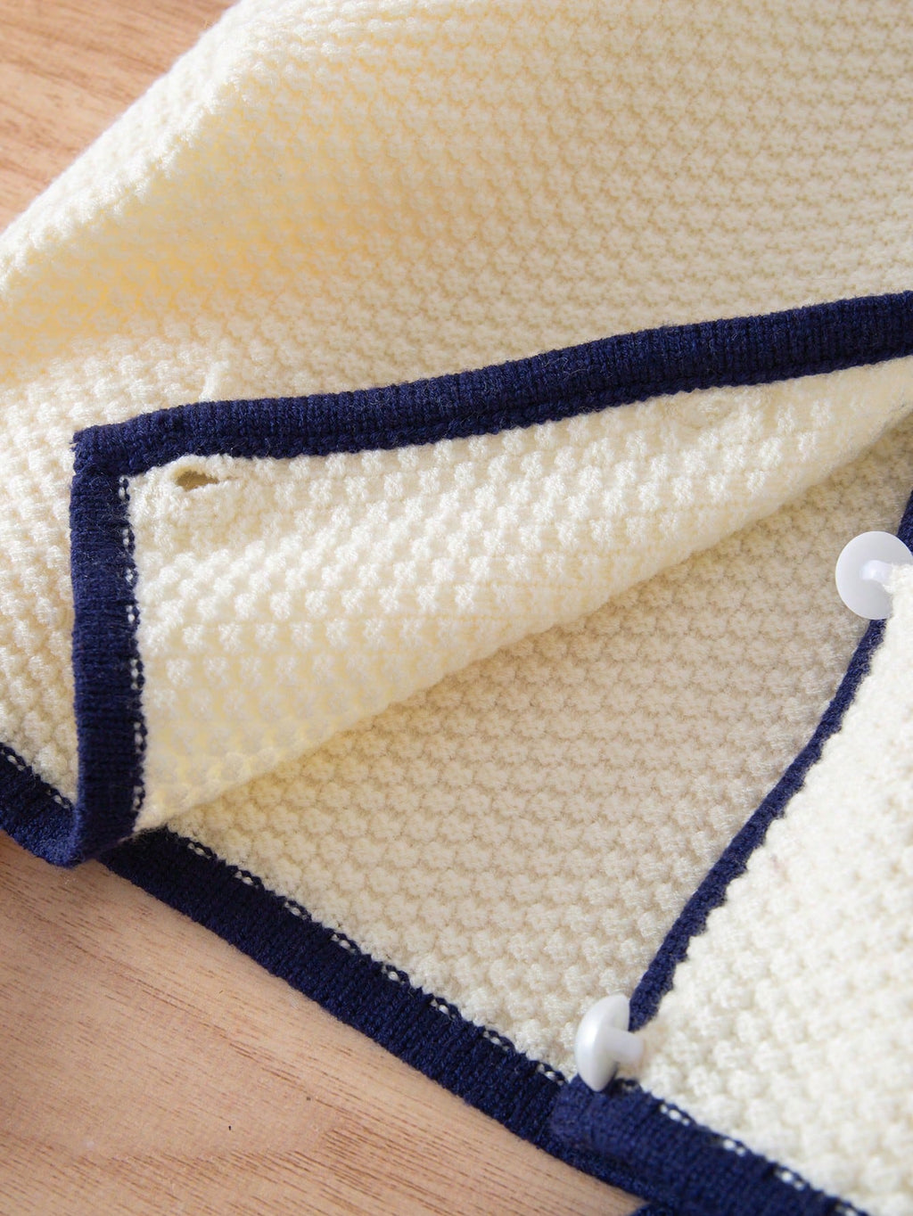 Young Girl Sailor Collar Knitted Cardigan Pleated Skirt 2 Piece Set