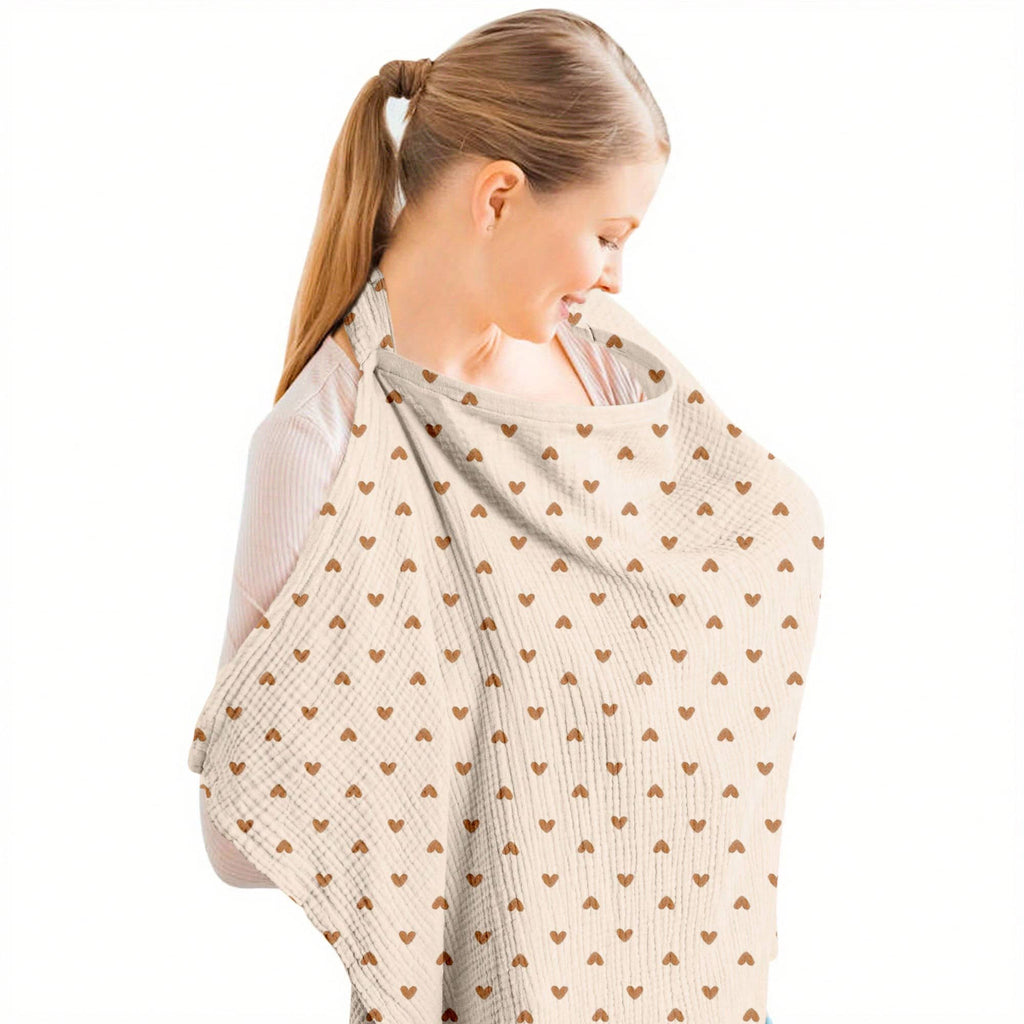 Breathable Nursing Cover Scarf & Breastfeeding Shawl for Outdoor Feeding Love