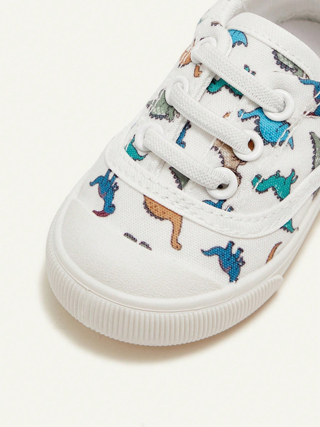 Cozy Pixies 1 Pair Toddler Boys' Cartoon Dinosaur Lace-Up Casual Lightweight Sneakers