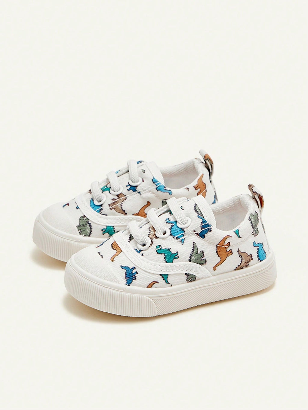 Cozy Pixies 1 Pair Toddler Boys' Cartoon Dinosaur Lace-Up Casual Lightweight Sneakers