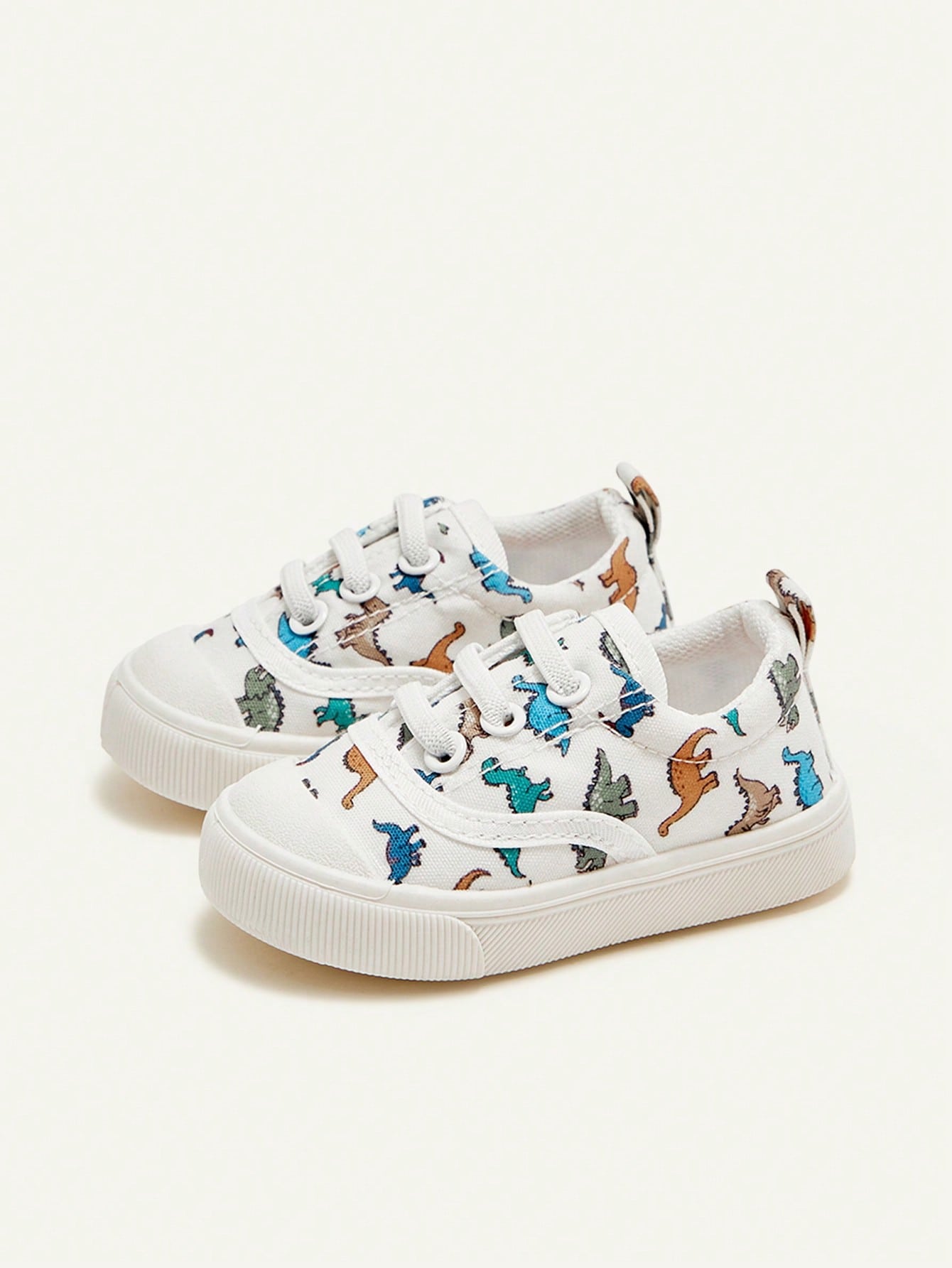 Cozy Pixies 1 Pair Toddler Boys' Cartoon Dinosaur Lace-Up Casual Lightweight Sneakers