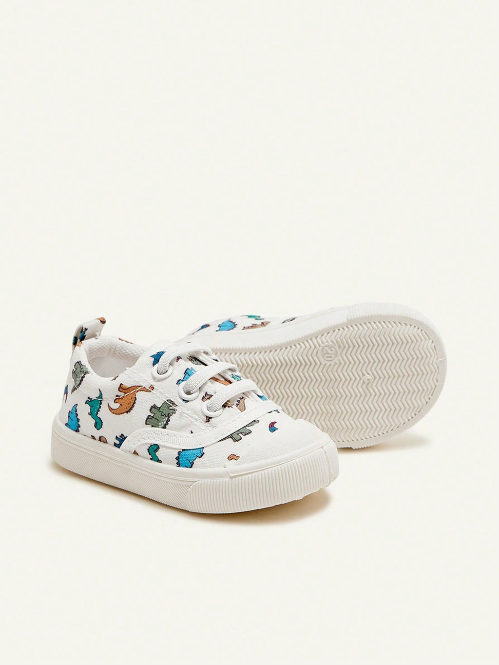 Cozy Pixies 1 Pair Toddler Boys' Cartoon Dinosaur Lace-Up Casual Lightweight Sneakers