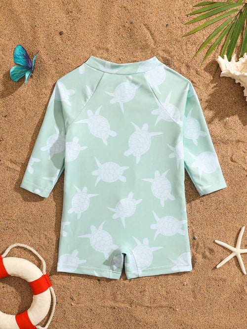 Baby Boy Sea Turtle Rash Guard