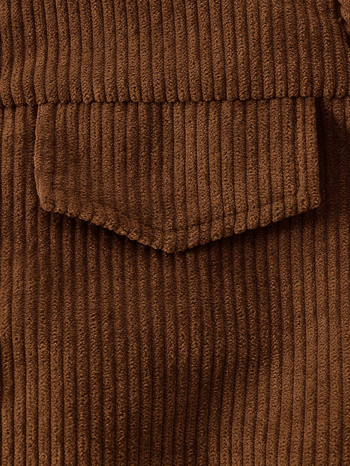 Ensemble veste et pantalon en velours côtelé de couleur unie pour fille