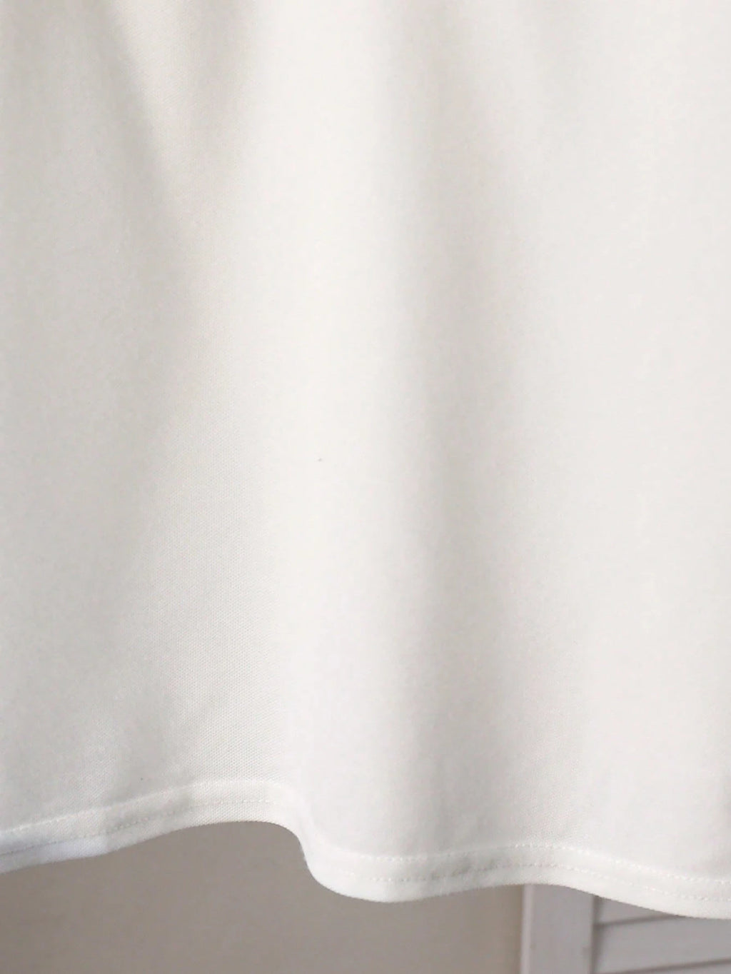 Polo Garçon Blanc Col Montant Demi-Zip