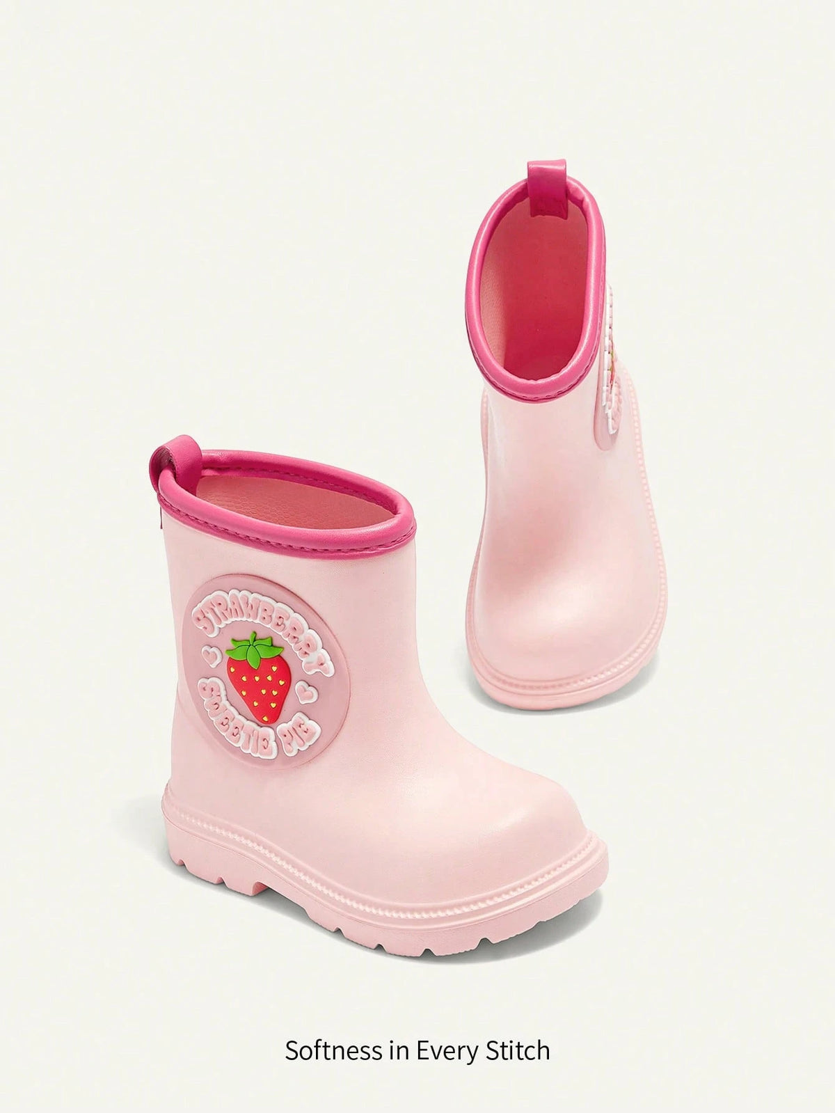 Cozy Pixies Kids' Bear EVA Non-Slip High-Tube Waterproof Rain Boots