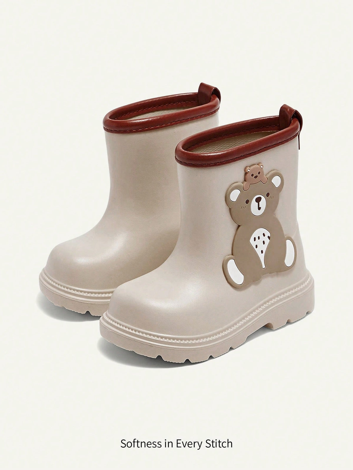 Bambinoo x Cozy Pixies Kids' Bear EVA High-Tube Rain Boots