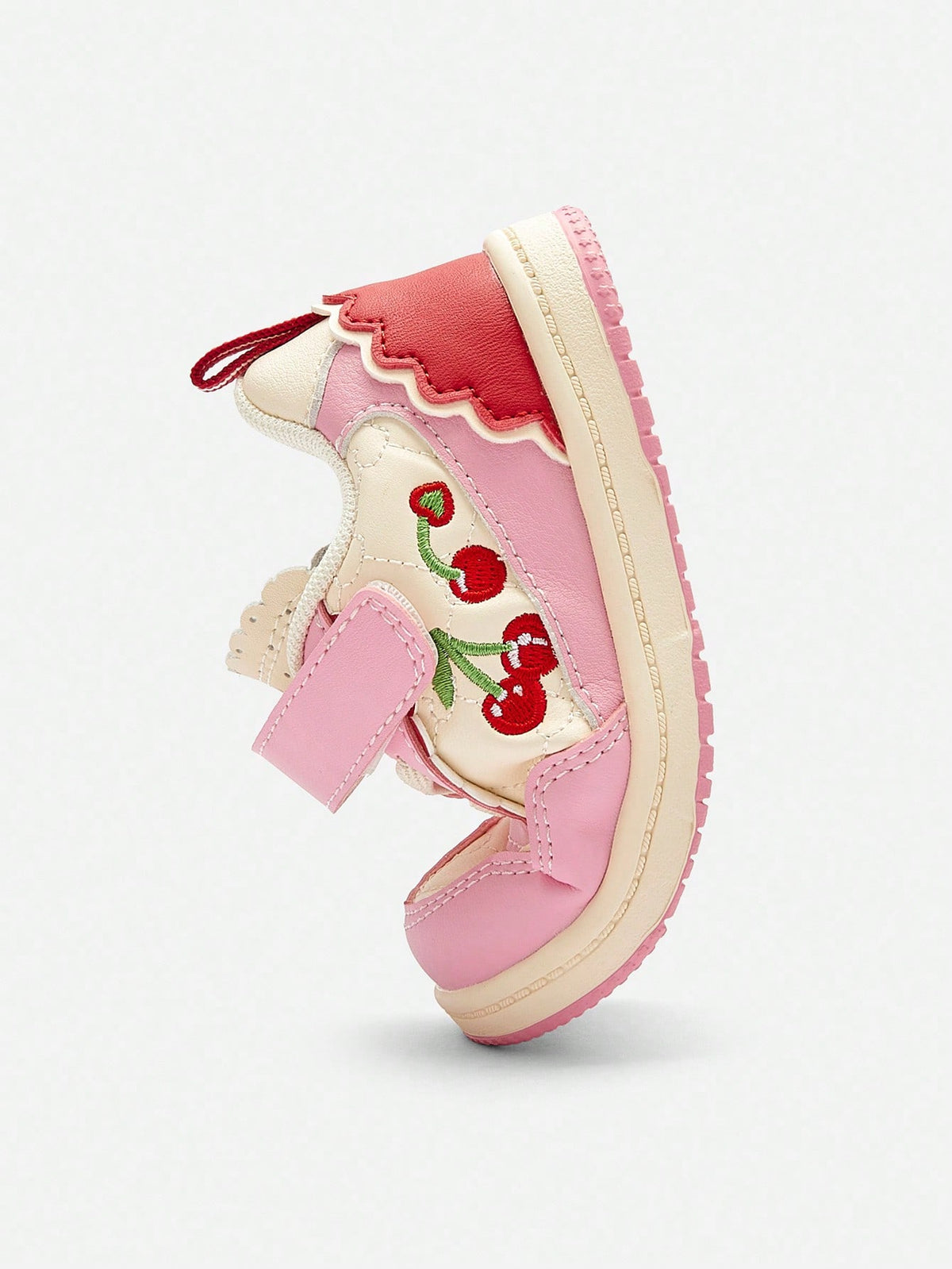 Balabala Kids' Cute Patterned Hook-and-Loop Low-Top Sneakers