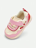Balabala Kids' Cute Patterned Hook-and-Loop Low-Top Sneakers