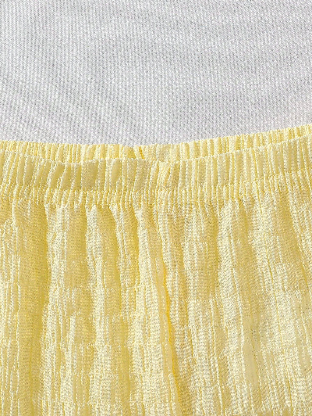 Ensemble 2 pièces bébé fille : Camisole sans manches à nœud et Pantalon fleuri jaune