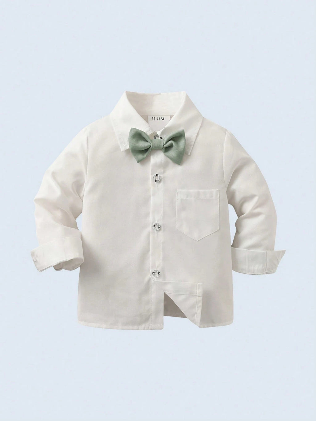 Baby Boy Shirt Vest Pants Bow Tie 3 Piece Set
