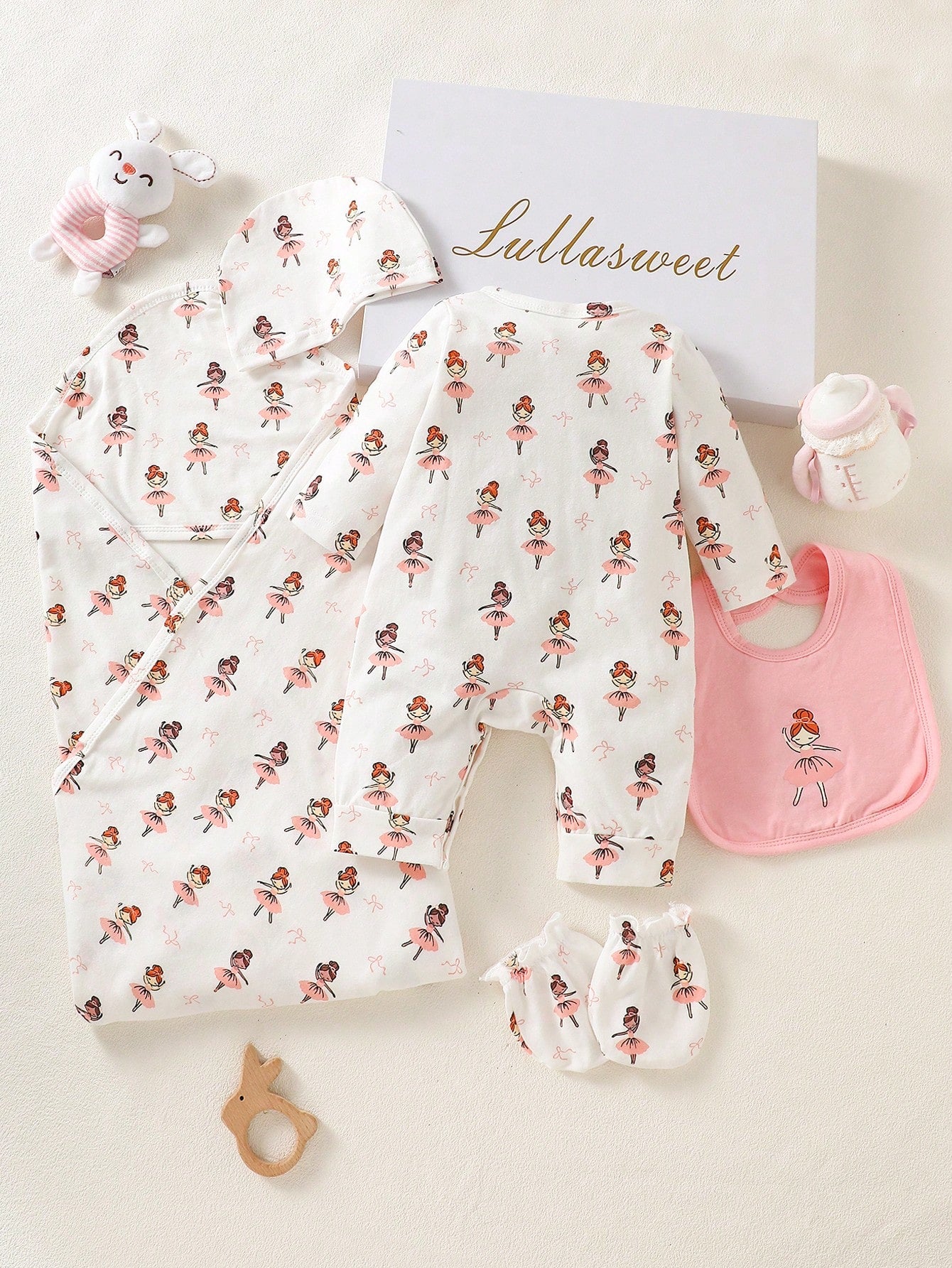 Ensemble cadeau nouveau-né SHEIN - Nouvelle collection - Rose
