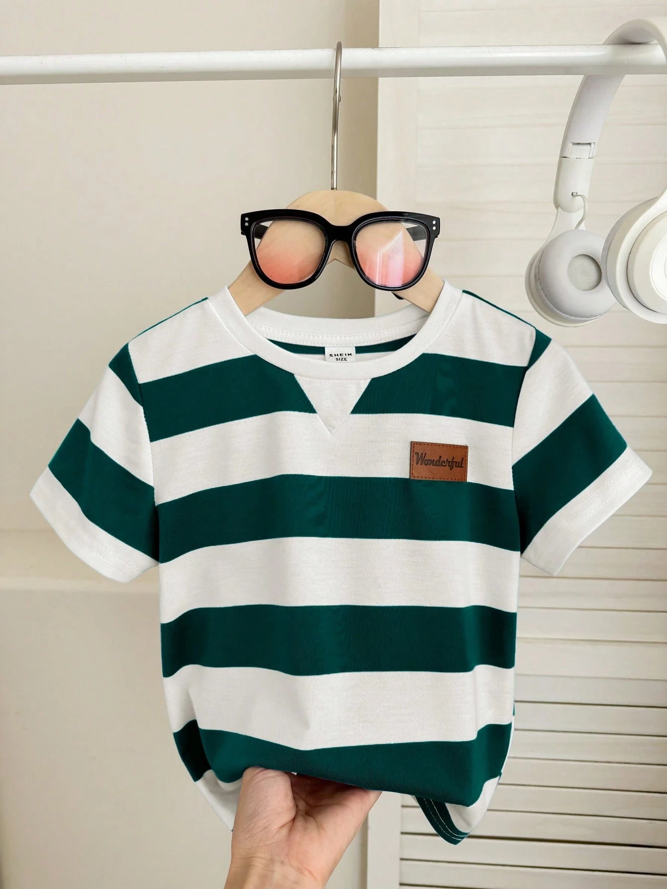 Boys' Striped School T-Shirt