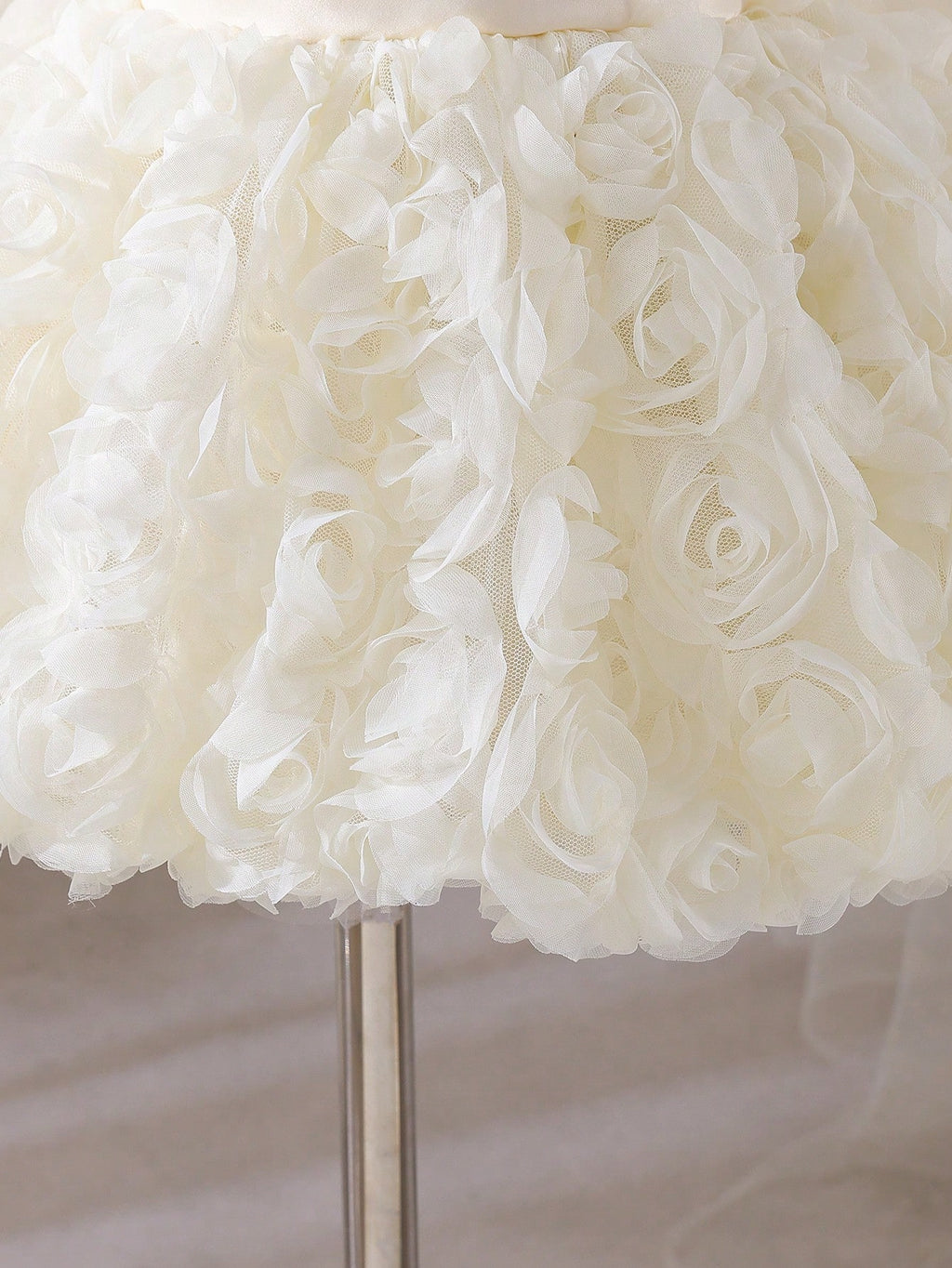 Baby Girl 3D Floral Tulle Formal Princess Gown