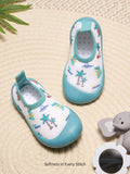 Cozy Pixies Boys' Green Cartoon Prints Comfortable Lightweight Casual Water Shoes