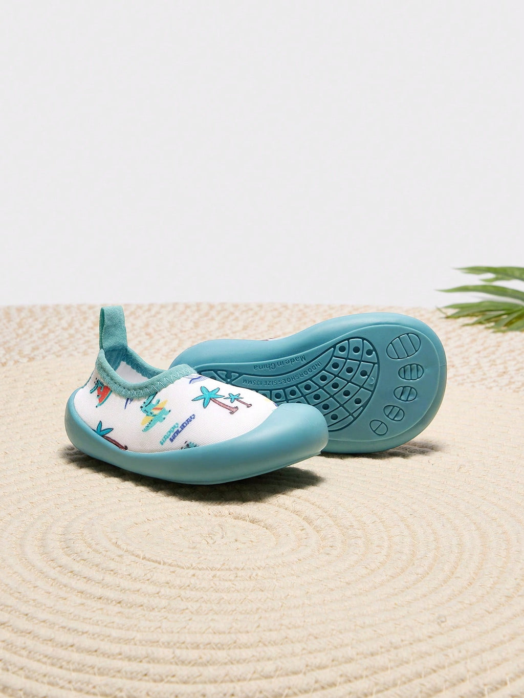 Cozy Pixies Boys' Green Cartoon Prints Comfortable Lightweight Casual Water Shoes