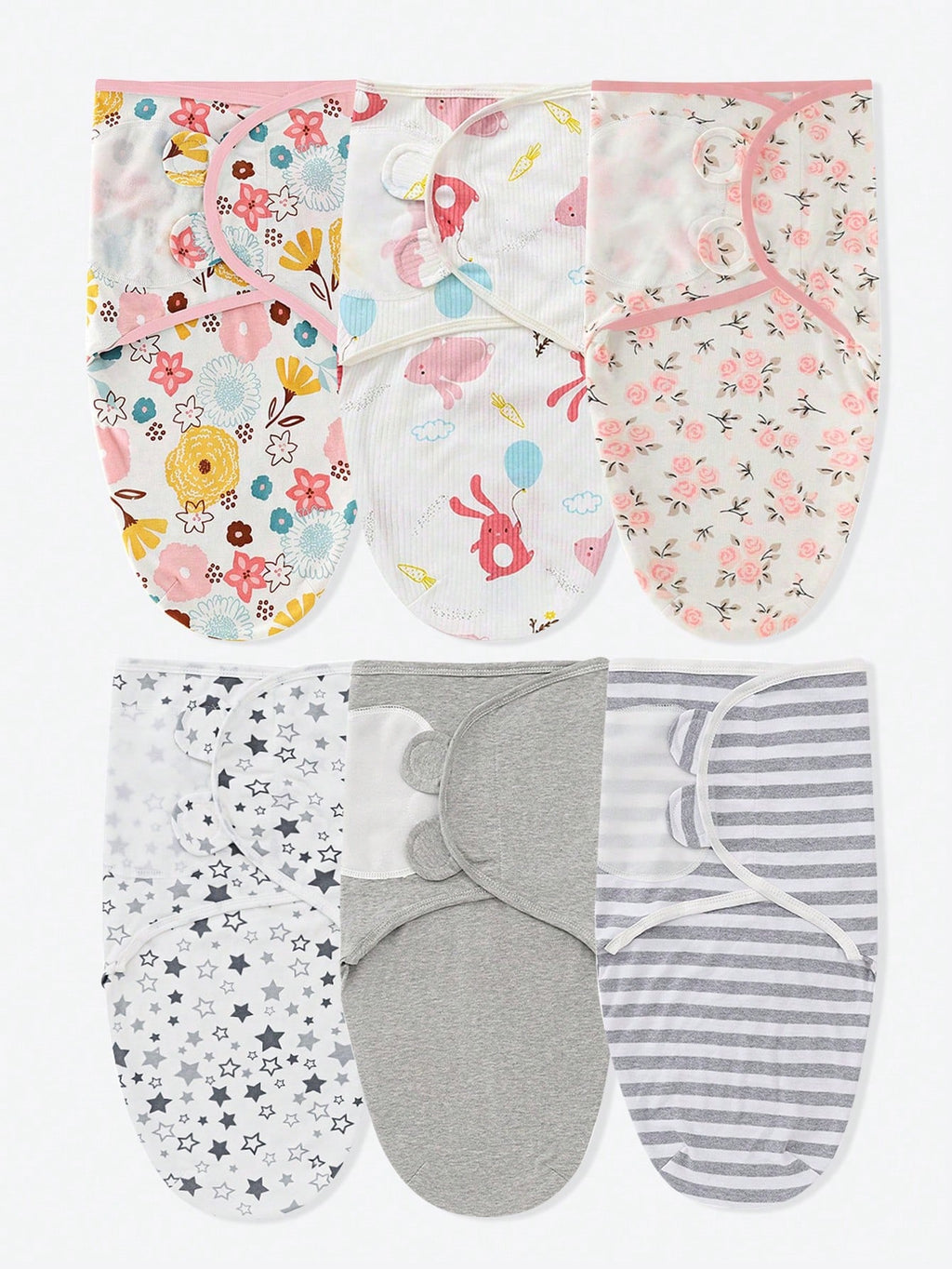 1pc/3pcs Soft & Comfortable Newborn Swaddle Blanket