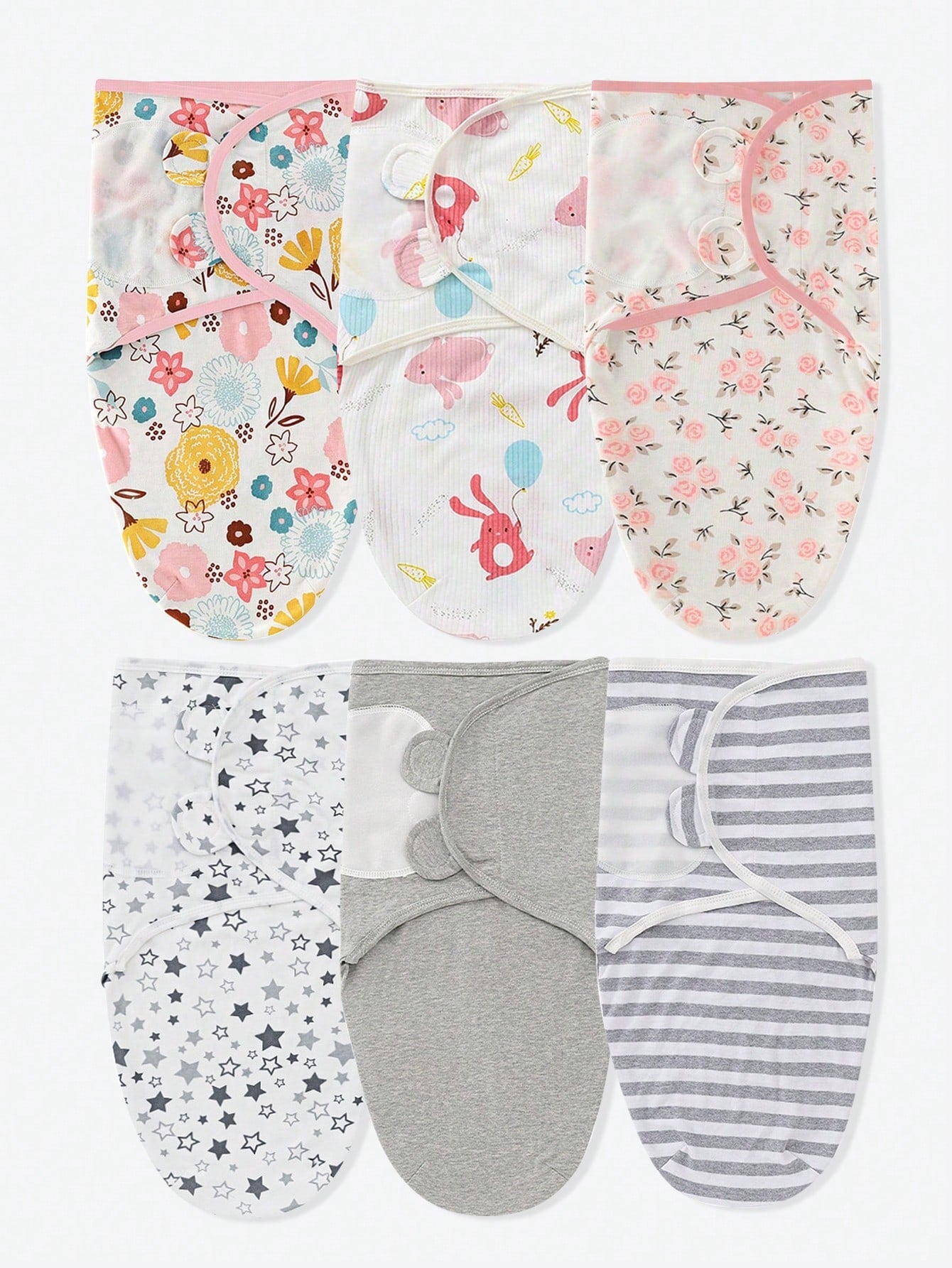 1pc/3pcs Soft & Comfortable Newborn Swaddle Blanket