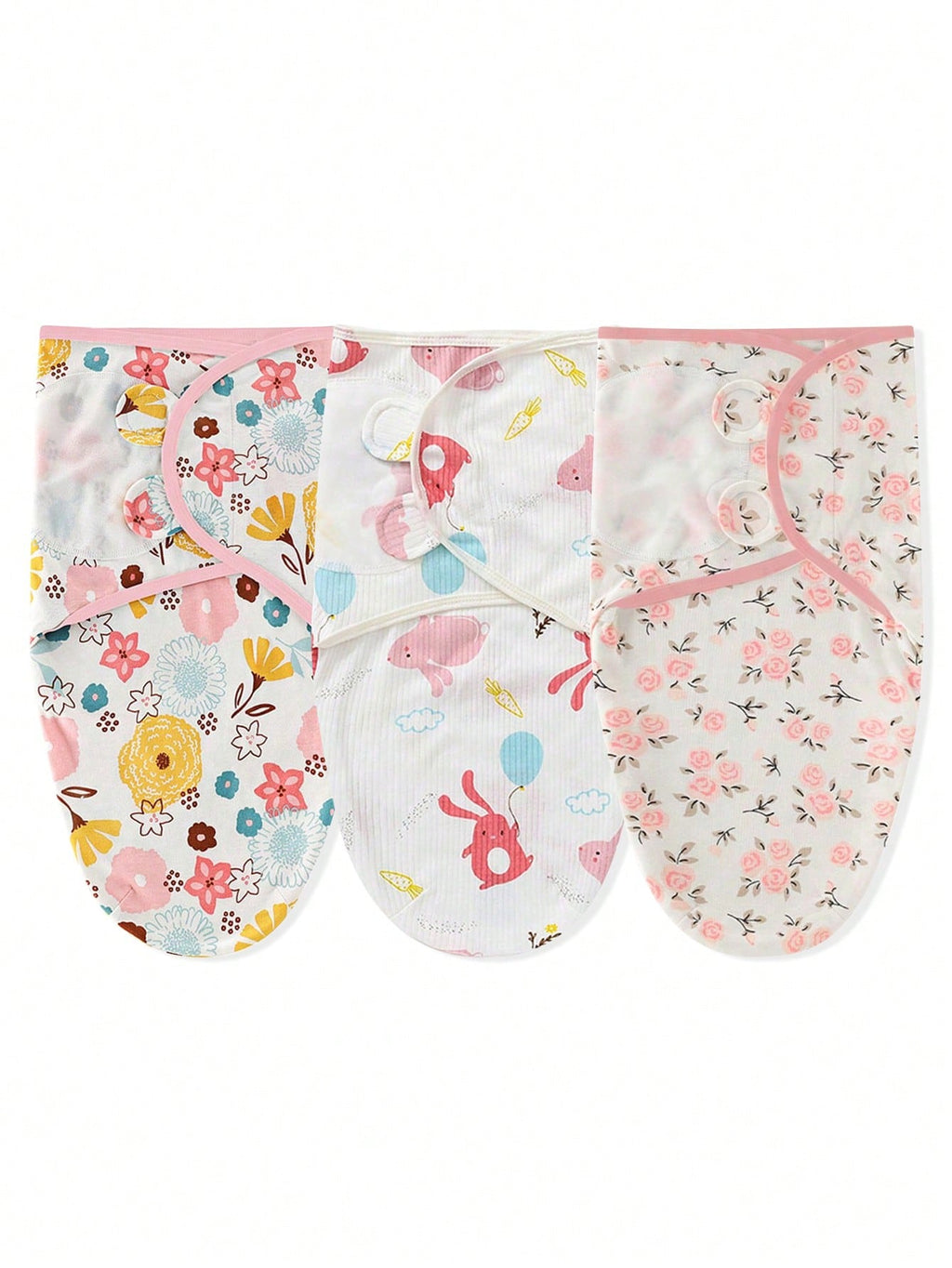 1pc/3pcs Soft & Comfortable Newborn Swaddle Blanket