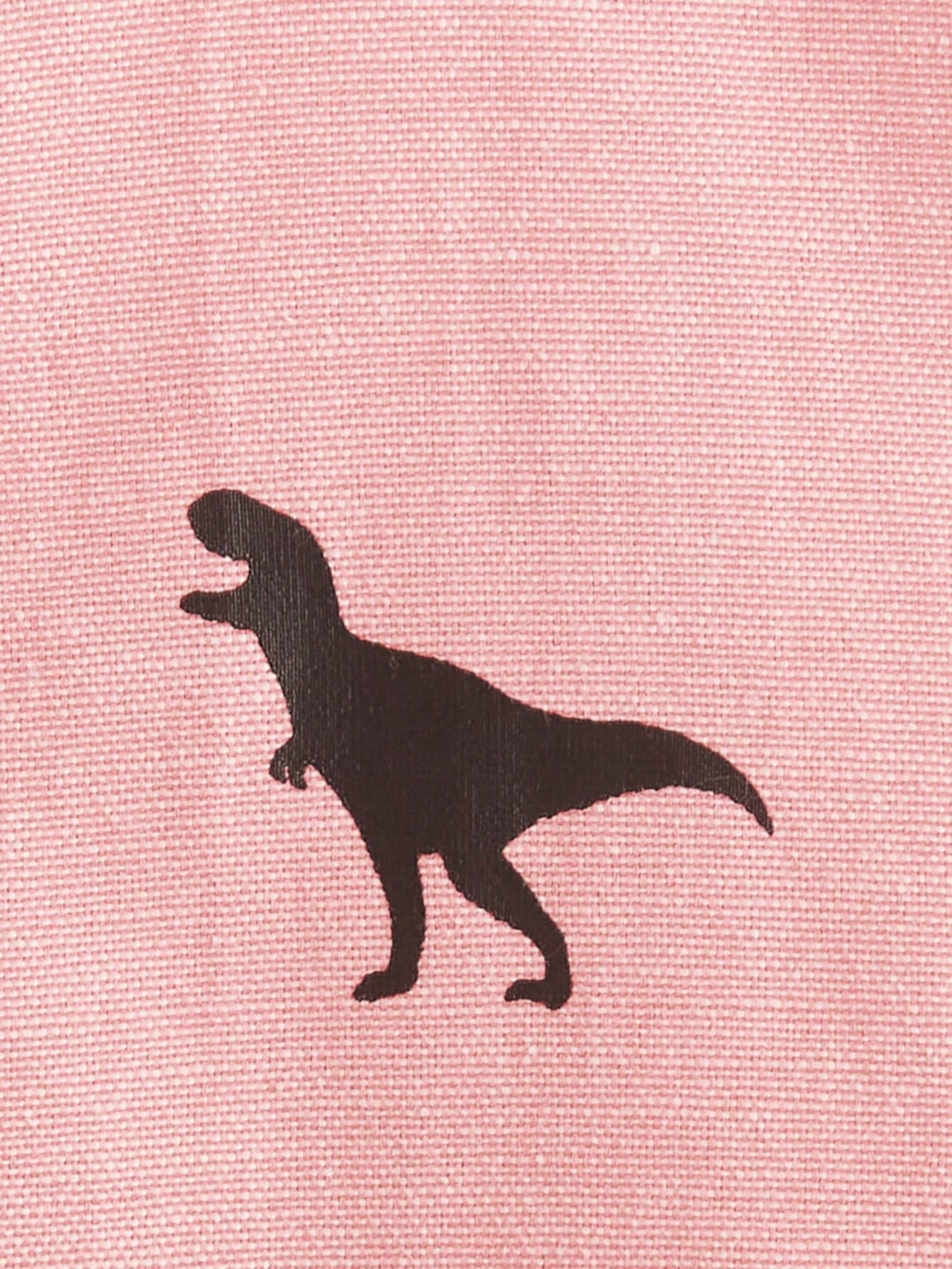 Chemise Garçon Imprimé Dinosaure Col Officier