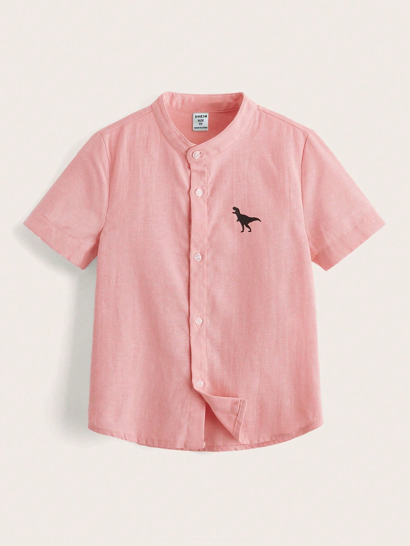 Chemise Garçon Imprimé Dinosaure Col Officier