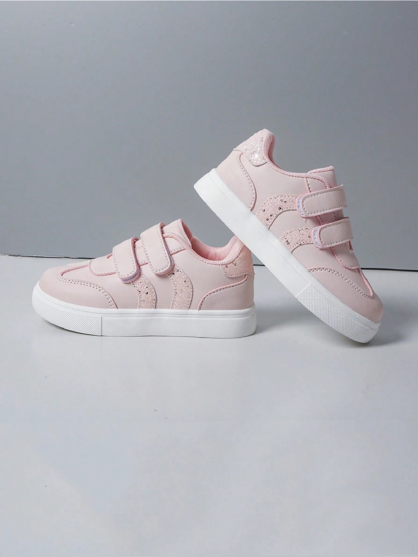 Girls' Sequin Stripe Canvas Sneakers